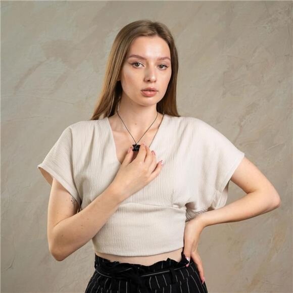 Heritage Shungite Stone Necklace | Round Shungite Pendant Amulet | Authentic - Picture 6 of 8